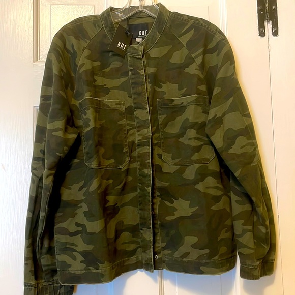 Kut from the Kloth Jackets & Blazers - NWT Kut from the Kloth camo bomber jacket. Size medium. Tags on. Brand new.